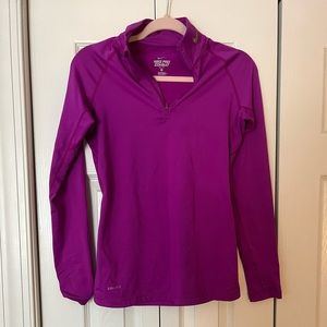 nike fitted quarter zip